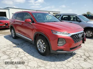 2019 Hyundai Santa Fe SE with VIN 5NMS23AD9KH017324, listed as a Copart auction lot 53665165 with 120,032 mi miles and Salvage title. Bid and sale history available at DreamBid. Image 4.