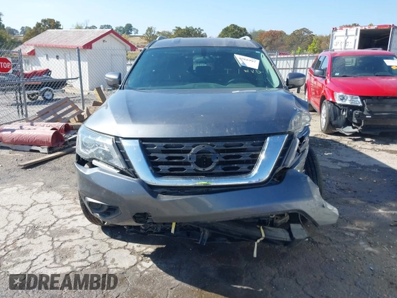2020 Nissan Pathfinder S with VIN 5N1DR2AN5LC643553, listed as a IAAI auction lot 40581997 with 99,062 mi miles. Bid and sale history available at carsss.com. Image 12.