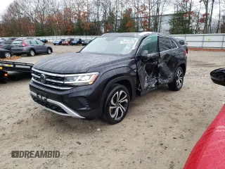 2023 Volkswagen Atlas SEL with VIN 1V2BE2CA0PC204119, listed as a Copart auction lot 81601434 with 21,914 mi miles and Salvage title. Bid and sale history available at DreamBid. Image 1.