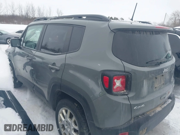 2020 Jeep Renegade Latitude with VIN ZACNJBBB8LPL23446, listed as a IAAI auction lot 41536176 with 55,710 mi miles. Bid and sale history available at carsss.com. Image 3.