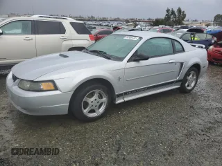 2002 Ford Mustang Standard with VIN 1FAFP40472F133621, listed as a Copart auction lot 43158735 with 0 mi miles and Clean Title. Bid and sale history available at carsss.com. Image 1.