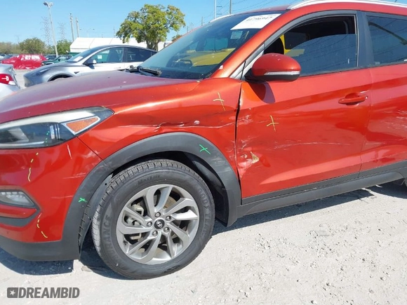 2016 Hyundai Tucson Limited with VIN KM8J33A23GU127742, listed as a IAAI auction lot 41796947 with 115,758 mi miles. Bid and sale history available at carsss.com. Image 6.