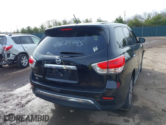2013 Nissan Pathfinder SL with VIN 5N1AR2MN9DC685157, listed as a IAAI auction lot 41839445 with 150,474 mi miles. Bid and sale history available at carsss.com. Image 4.