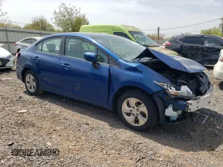2014 Honda Civic LX with VIN 19XFB2F55EE244406, listed as a Copart auction lot 54234285 with 158,992 mi miles and Salvage Title. Bid and sale history available at carsss.com. Image 4.