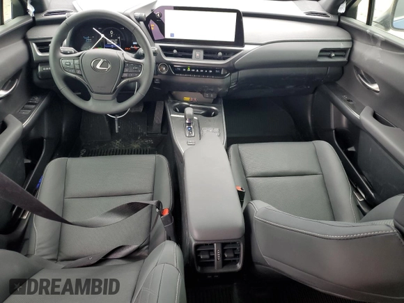 2025 Lexus UX with VIN JTHUCJDH7S2004454, listed as a Copart auction lot 84698594 with 9,684 mi miles and Salvage Title. Bid and sale history available at carsss.com. Image 8.