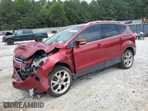 2013 Ford Escape Titanium with VIN 1FMCU9J98DUB55876, listed as a Copart auction lot 59786105 with 162,407 mi miles and Salvage title. Bid and sale history available at DreamBid. Image 1.