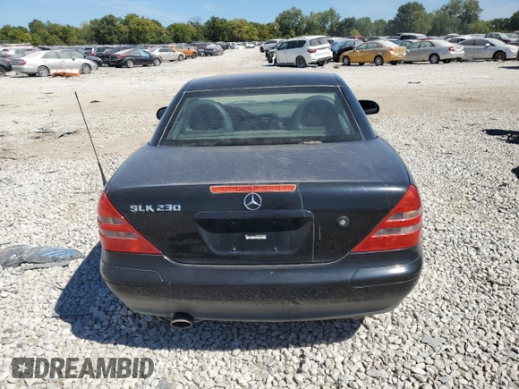 1999 Mercedes-Benz SLK-Class with VIN WDBKK47F8XF124253, listed as a Copart auction lot 70414014 with 0 mi miles and Salvage Title. Bid and sale history available at carsss.com. Image 6.