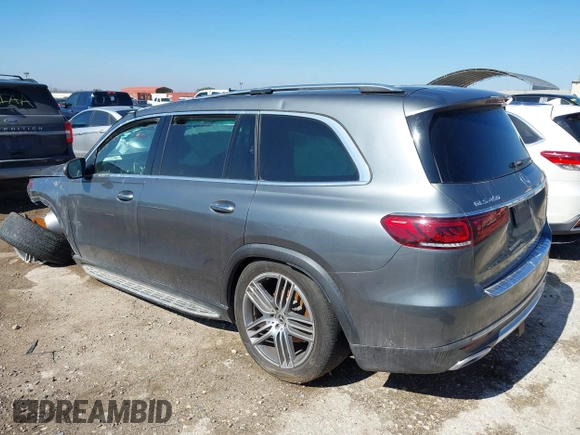 2020 Mercedes-Benz GLS 450 with VIN 4JGFF5KE7LA192588, listed as a IAAI auction lot 41617997 with 75,359 mi miles and . Bid and sale history available at DreamBid. Image 3.