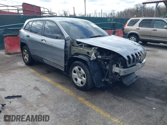 2014 Jeep Cherokee Sport with VIN 1C4PJLAB5EW268916, listed as a IAAI auction lot 41715729 with 116,544 mi miles and . Bid and sale history available at DreamBid. Image 1.