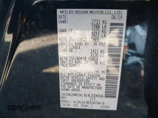 2019 Nissan Pathfinder SV с VIN 5N1DR2MM2KC642006, выставлен на аукционе IAAI как лот 42301997 с пробегом 95 716 миль миль и . История ставок и продаж доступна на DreamBid. Изображение 9.