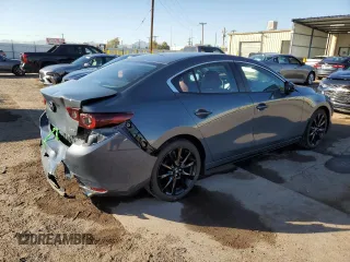 2025 Mazda 3 S Carbon Edition with VIN 3MZBPBCM7SM458520, listed as a Copart auction lot 44171065 with 2,214 mi miles and Clean Title. Bid and sale history available at DreamBid. Image 3.