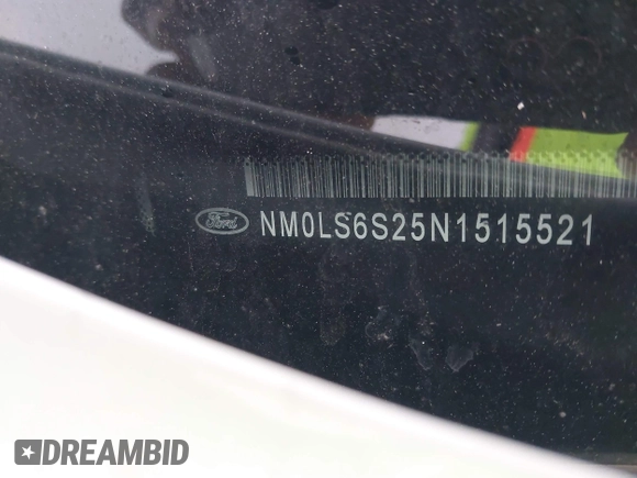 2022 Ford Transit Connect XL z VIN NM0LS6S25N1515521, wystawiony jako IAAI lot #42169156 z przebiegiem 57 646 mil mil oraz . Historia ofert i sprzedaży dostępna na DreamBid. Obrazek 9.