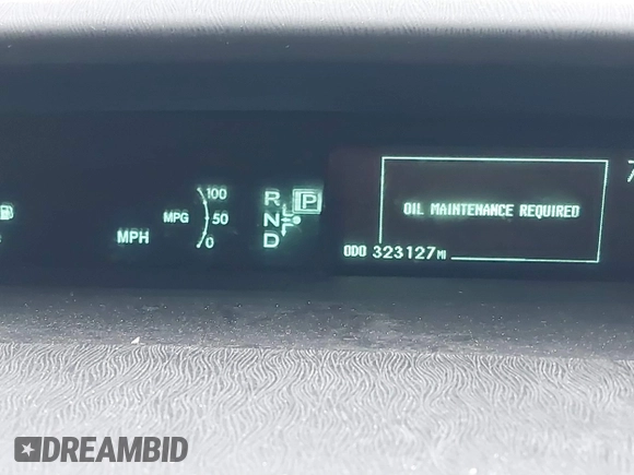 2010 Toyota Prius II with VIN JTDKN3DU0A0040203, listed as a IAAI auction lot 41782624 with 323,127 mi miles. Bid and sale history available at carsss.com. Image 7.