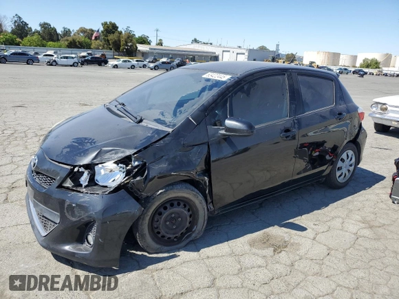 2012 Toyota Yaris L with VIN JTDKTUD34CD505077, listed as a Copart auction lot 63422445 with 141,067 mi miles and Salvage title. Bid and sale history available at DreamBid. Image 1.