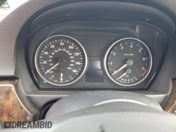 2007 BMW 3 Series 328xi with VIN WBAVC73547KP30227, listed as a Copart auction lot 48715565 with Not provided miles and Salvage title. Bid and sale history available at DreamBid. Image 9.