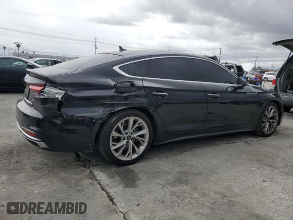 2023 Audi A5 Sportback Premium z VIN WAUABCF50PA026120, wystawiony jako Copart lot #48141855 z przebiegiem 38 272 mil mil oraz Szkoda całkowita • Salvage title. Historia ofert i sprzedaży dostępna na DreamBid. Obrazek 3.