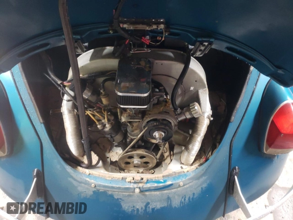 1970 Volkswagen Beetle with VIN 1102596488, listed as a Copart auction lot 79020114 with 50,115 mi miles and Salvage Title. Bid and sale history available at DreamBid. Image 11.