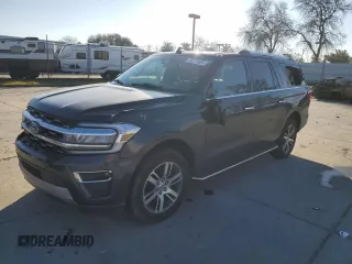 2022 Ford Expedition Max Limited z VIN 1FMJK1KTXNEA29328, wystawiony jako Copart lot #89175685 z przebiegiem 62 264 mil mil oraz Szkoda całkowita • Salvage title. Historia ofert i sprzedaży dostępna na DreamBid. Obrazek 1.