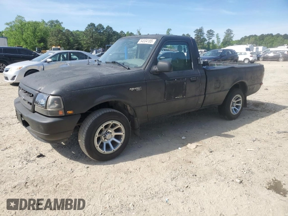 1999 Ford Ranger XL with VIN 1FTYR10C2XTB02854, listed as a Copart auction lot 54534185 with 172,616 mi miles and Salvage Title. Bid and sale history available at DreamBid. Image 1.