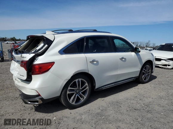 2018 Acura MDX Advance with VIN 5J8YD4H89JL023934, listed as a Copart auction lot 48210145 with 86,186 mi miles and Salvage Title. Bid and sale history available at carsss.com. Image 3.