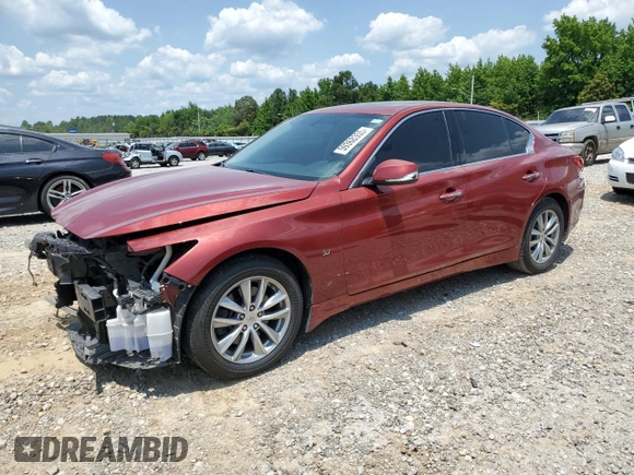 2014 Infiniti Q50 Premium with VIN JN1BV7ARXEM684039, listed as a Copart auction lot 59368355 with 146,546 mi miles and Clean title. Bid and sale history available at DreamBid. Image 1.