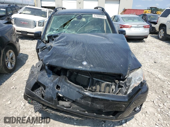 2011 Mercedes-Benz GLK 350 with VIN WDCGG8HB0BF605533, listed as a Copart auction lot 67800894 with 116,517 mi miles and Salvage Title. Bid and sale history available at DreamBid. Image 5.