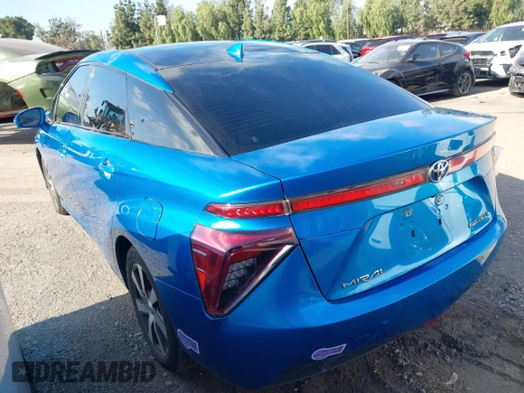 2019 Toyota Mirai with VIN JTDBVRBD0KA005792, listed as a IAAI auction lot 41447692 with 50,725 mi miles and . Bid and sale history available at carsss.com. Image 3.