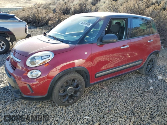 2016 FIAT 500L Trekking with VIN ZFBCFADH2GZ037674, listed as a Copart auction lot 47081605 with 58,467 mi miles and Salvage Title. Bid and sale history available at carsss.com. Image 1.