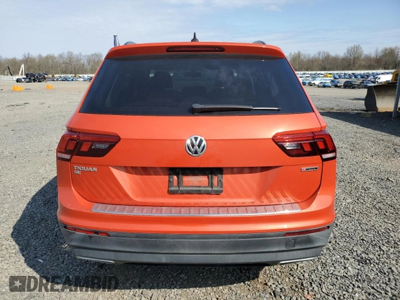 2019 Volkswagen Tiguan SE with VIN 3VV2B7AX2KM055543, listed as a Copart auction lot 52182215 with 40,563 mi miles and Salvage Title. Bid and sale history available at DreamBid. Image 6.