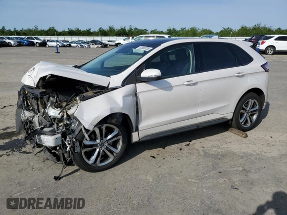 2017 Ford Edge Sport with VIN 2FMPK4AP2HBB43954, listed as a Copart auction lot 52008705 with 105,716 mi miles and Salvage Title. Bid and sale history available at carsss.com. Image 1.