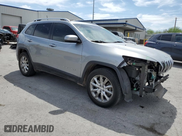 2016 Jeep Cherokee Limited with VIN 1C4PJMDB1GW295549, listed as a Copart auction lot 58442755 with 117,346 mi miles and Salvage title. Bid and sale history available at DreamBid. Image 4.
