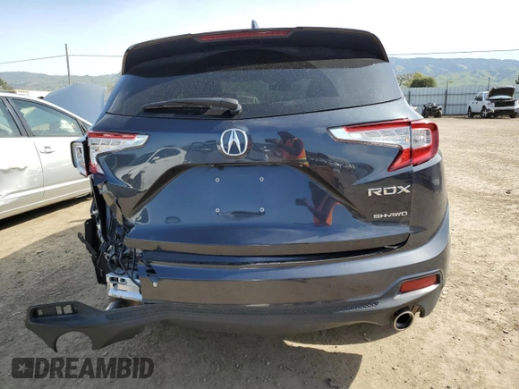 2021 Acura RDX w/Technology Package with VIN 5J8TC2H59ML038526, listed as a Copart auction lot 49904055 with 31,422 mi miles and Salvage Title. Bid and sale history available at carsss.com. Image 6.