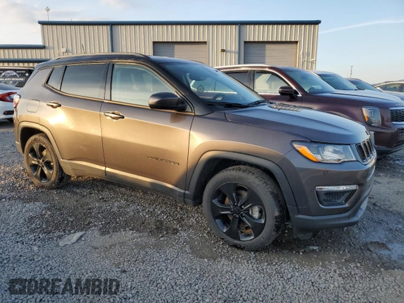 2020 Jeep Compass Latitude with VIN 3C4NJCBB7LT257392, listed as a Copart auction lot 47266465 with 68,883 mi miles and Salvage Title. Bid and sale history available at carsss.com. Image 4.