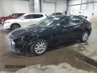 2014 Mazda 3 i Touring with VIN JM1BM1V79E1119563, listed as a Copart auction lot 52108685 with 62,722 mi miles and Salvage Title. Bid and sale history available at DreamBid. Image 1.