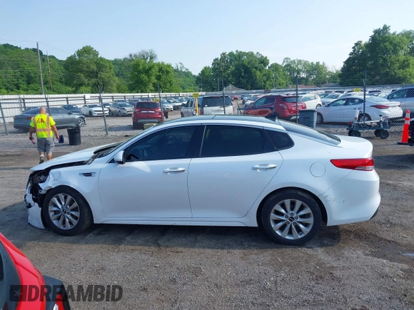 2016 Kia Optima EX with VIN 5XXGU4L38GG091950, listed as a IAAI auction lot 42440645 with 65,356 mi miles and . Bid and sale history available at DreamBid. Image 14.