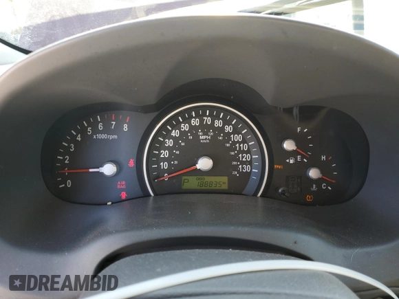 2007 Kia Sedona LX with VIN KNDMB233576160217, listed as a Copart auction lot 88878765 with 188,835 mi miles and Salvage Title. Bid and sale history available at carsss.com. Image 9.