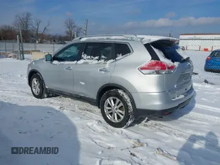 2015 Nissan Rogue SL with VIN 5N1AT2MT7FC758058, listed as a IAAI auction lot 41303736 with 43,649 mi miles. Bid and sale history available at carsss.com. Image 3.