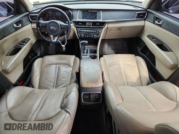 2017 Kia Optima EX with VIN 5XXGU4L33HG141736, listed as a Copart auction lot 63155955 with 195,554 mi miles and Clean title. Bid and sale history available at DreamBid. Image 8.