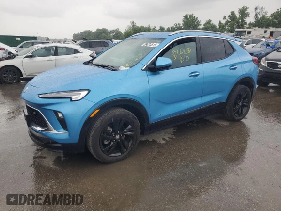 2025 Buick Encore GX Sport Touring with VIN KL4AMDSL0SB004851, listed as a Copart auction lot 58674815 with 15,468 mi miles and Salvage title. Bid and sale history available at DreamBid. Image 1.