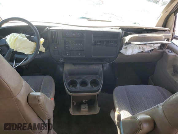 2007 Chevrolet Express Passenger with VIN 1GAHG35U371139158, listed as a Copart auction lot 77185544 with Not provided miles and Salvage title. Bid and sale history available at DreamBid. Image 8.