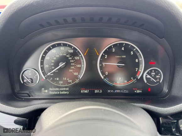 2018 BMW X4 M40i with VIN 5UXXW7C52J0W64992, listed as a Copart auction lot 53578695 with 97,697 mi miles and Clean Title. Bid and sale history available at carsss.com. Image 8.