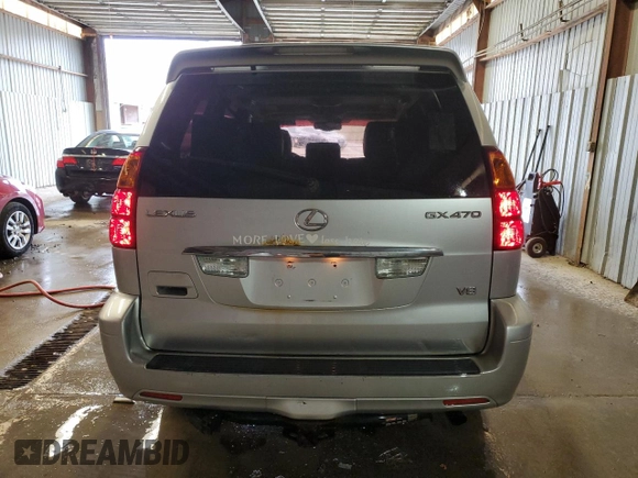 2006 Lexus GX 470 z VIN JTJBT20X560099980, wystawiony jako Copart lot #53036605 z przebiegiem 377 462 mil mil oraz Tytuł czysty. Historia ofert i sprzedaży dostępna na DreamBid. Obrazek 6.