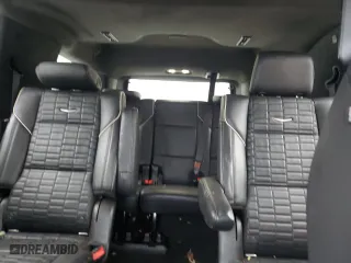 2021 Cadillac Escalade Premium Luxury Platinum with VIN 1GYS4DKL2MR193839, listed as a Copart auction lot 86813234 with 123,657 mi miles and Salvage Title. Bid and sale history available at carsss.com. Image 10.