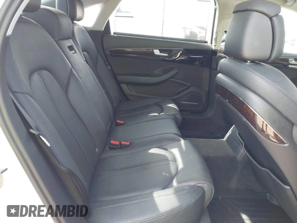 2015 Audi A8 L 4.0T with VIN WAU32AFD4FN002639, listed as a IAAI auction lot 41703951 with 103,722 mi miles. Bid and sale history available at carsss.com. Image 8.