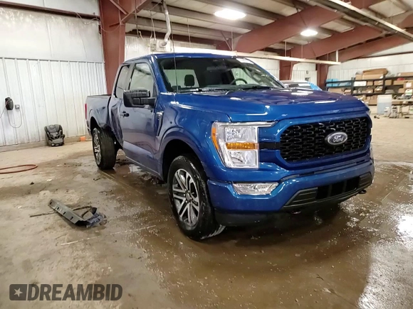 2022 Ford F-150 XL with VIN 1FTEX1EP0NKF25133, listed as a Copart auction lot 49824785 with 50,472 mi miles and Salvage title. Bid and sale history available at DreamBid. Image 13.