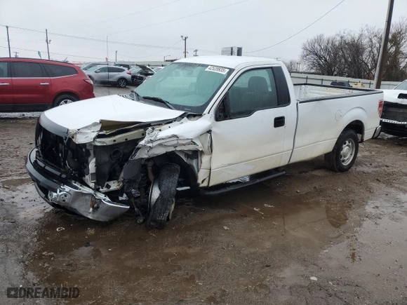 2014 Ford F-150 XL with VIN 1FTNF1CF8EKE96476, listed as a Copart auction lot 42539935 with 120,205 mi miles and Salvage Title. Bid and sale history available at carsss.com. Image 1.
