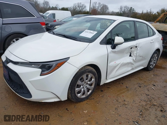 2020 Toyota Corolla LE with VIN JTDEPRAE5LJ027757, listed as a IAAI auction lot 41572041 with 199,146 mi miles. Bid and sale history available at carsss.com. Image 17.