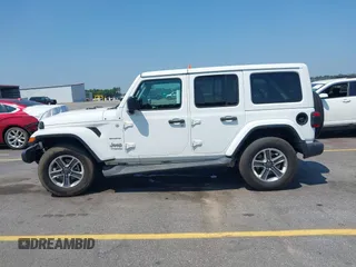 2018 Jeep Wrangler Unlimited Sahara with VIN 1C4HJXEG6JW112976, listed as a IAAI auction lot 42559123 with 76,066 mi miles and . Bid and sale history available at DreamBid. Image 14.
