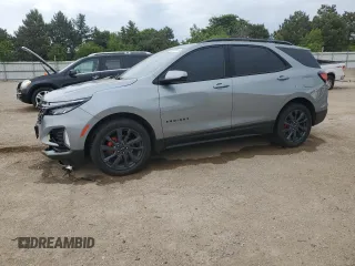 2024 Chevrolet Equinox RS with VIN 3GNAXMEGXRS111195, listed as a Copart auction lot 58901015 with 12,280 mi miles and Salvage title. Bid and sale history available at DreamBid. Image 1.