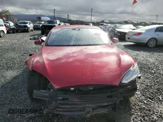 2015 Tesla Model S 85D with VIN 5YJSA1E23FF115854, listed as a Copart auction lot 48938485 with 96,596 mi miles and Salvage Title. Bid and sale history available at carsss.com. Image 5.